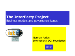 InterParty Business/Governance