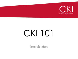 CKI 101 - Georgia Circle K