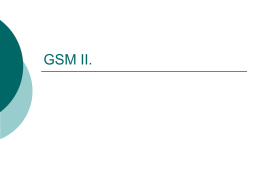 GSM II. - News | Mobile Communications and Quantum