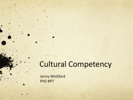 Cultural competency