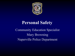 Personal Safety - Official Site of City of Naperville, IL