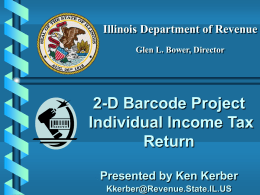 Illinois Department of Revenue Internet Filing