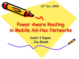 Power Aware Routing Protocols in Mobile Ad