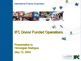 IFC 2001 Corporate Slideshow