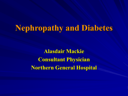 Nephropathy and Diabetes