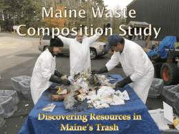 Maine Waste Composition Study