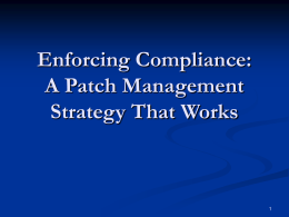 Compliance and Change Management