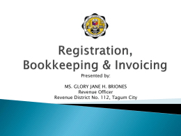 Registration, Bookkeeping & Invoicing