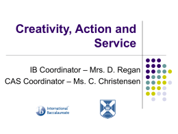 Creativity, Action and Service