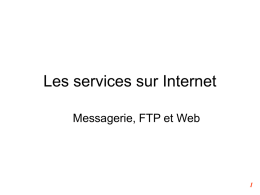 Les services sur Internet