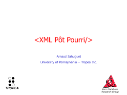 XML Pot Pourri