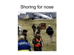 Shoring for nose