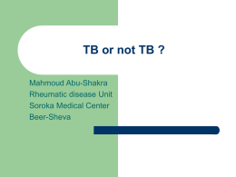 TB or not TB - האתר הרשמי של האיגוד