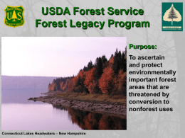 Leaving a Forest Legacy