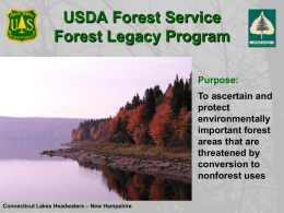 Leaving a Forest Legacy