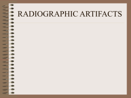 PPT Radiographic Artifacts