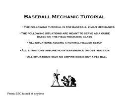 Baseball Mechanics - Chattahoochee Officials