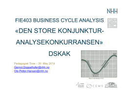Business Cycle Analysis - Pedagogisk Time