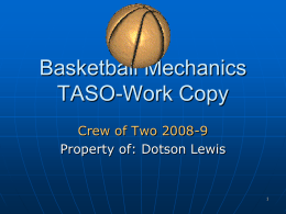 2 Person Basketball Mechanics TASO-Work