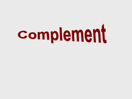 Complement - Microbiology Book