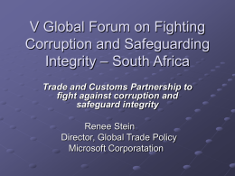 V Global Forum on Fighting Corruption and Safeguarding