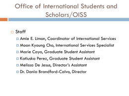 INTERNATIONAL STUDENT ORIENTATION 2004