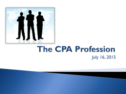 The CPA Profession - Oklahoma Society of CPAs