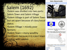 Salem - Weebly