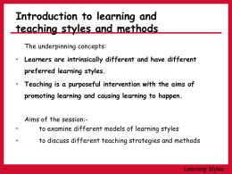 Learning styles - gp
