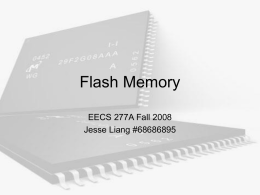 Flash Memory - University of California, Irvine