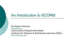 An Introduction to SCORM