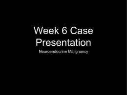 Week 6 Case Presentation - Oncology Clinics Victoria