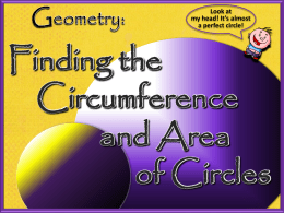 Area and Circumference of Circles