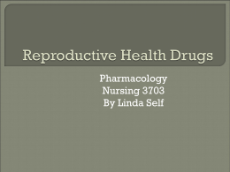 Reproductive Health Drugs - Arkansas Tech University