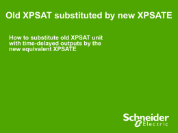XPSAT5110 substituted by XPSATE5110