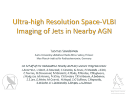 Ultra-high Resolution Space-VLBI Imaging of Jets in Nearby AGN