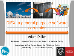 Software Correlators (for VLBI and more)