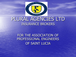 PLURAL AGENCIES LTD - St. Lucia Engineers