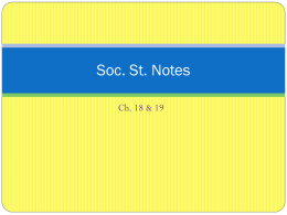 Soc. St. Notes