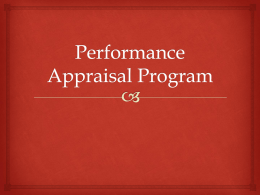 Performance Apprsaisal Highlights