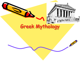 Greek Mythology - St. Monica Catholic Church