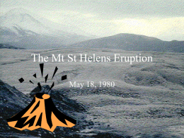 The Mt St Helens Eruption - Welcome to Think Geography