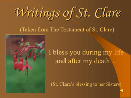 Sisters of St. Clare