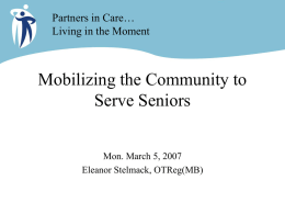 Mobilizing the Community to Serve Seniors