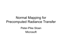 Normal Mapping for Precomputed Radiance Transfer