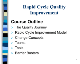 Rapid Cycle Quality Improvement