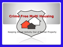 Crime Free Multi Housing - Hemet, CA