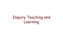 Inquiry. ppt - Community informatics