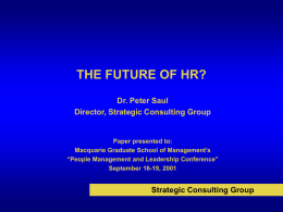THE FUTURE OF HR