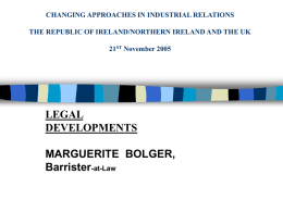 CHANGING APPROACHES IN INDUSTRIAL RELATIONS THE …